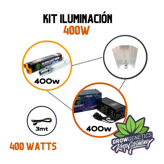 Kit Iluminacion 400w - Grow Genetics