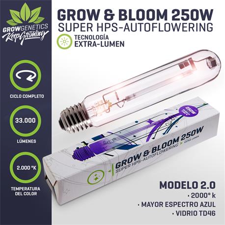 Ampolleta Grow & Bloom 250W - Grow Genetics