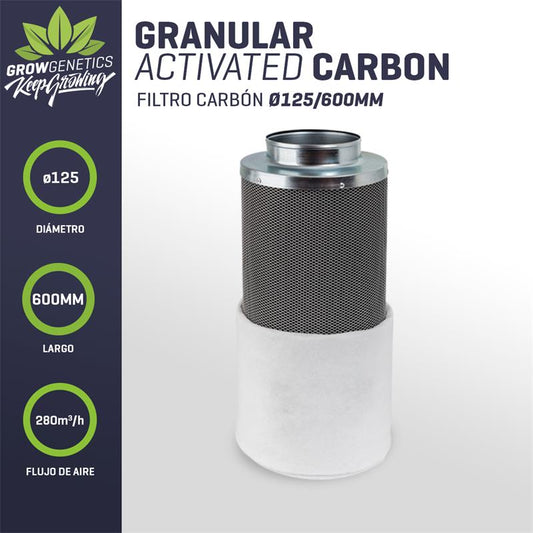 Filtro Carbon 125x600mm - Grow Genetics