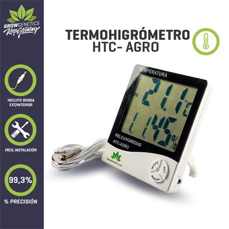 Termohigrometro HTC-AGRO - Grow Genetics